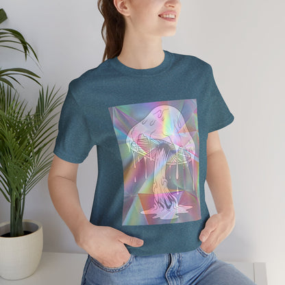 Reflective Mushroom Psychedelic Art Tee