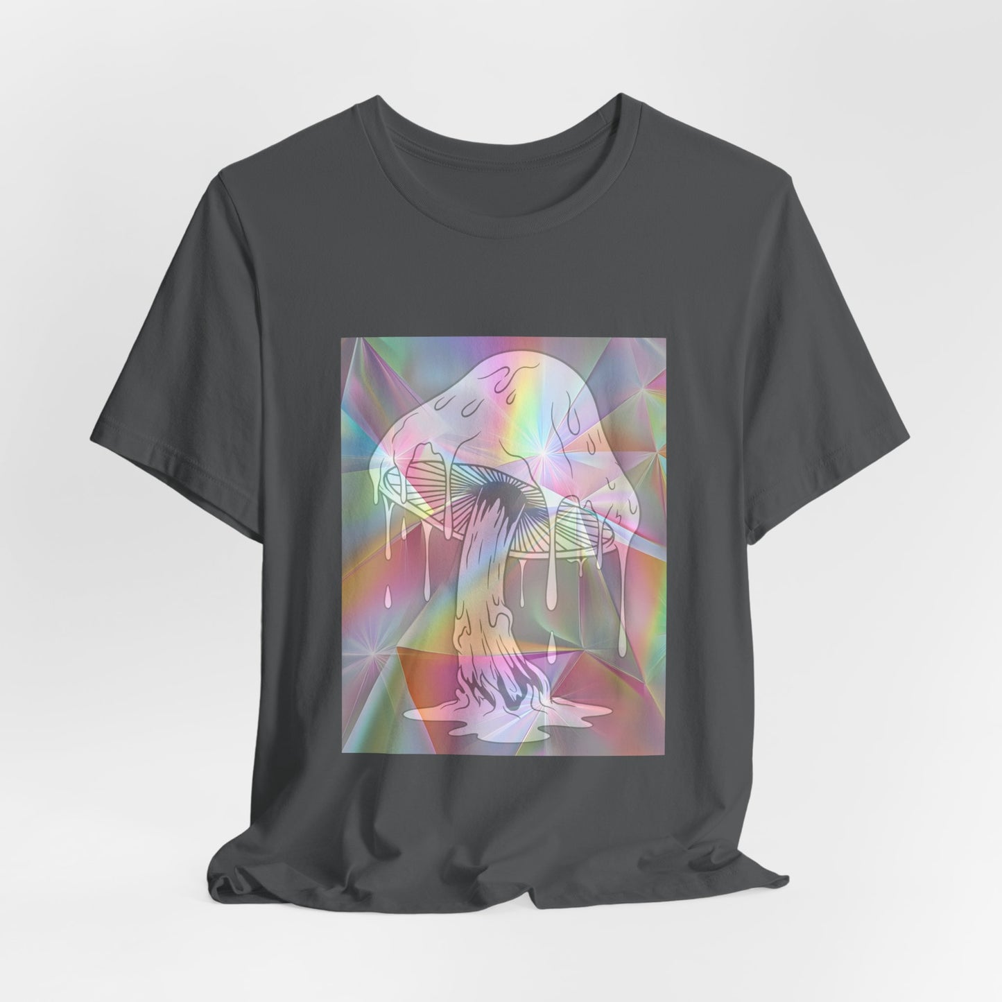 Reflective Mushroom Psychedelic Art Tee