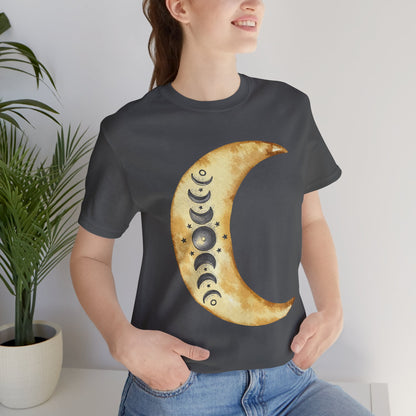 Moon phases Cresent Moon Spiritual Graphic Tee