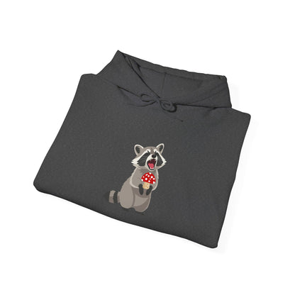 Raccoon Eating Mushroom Sweatshirt