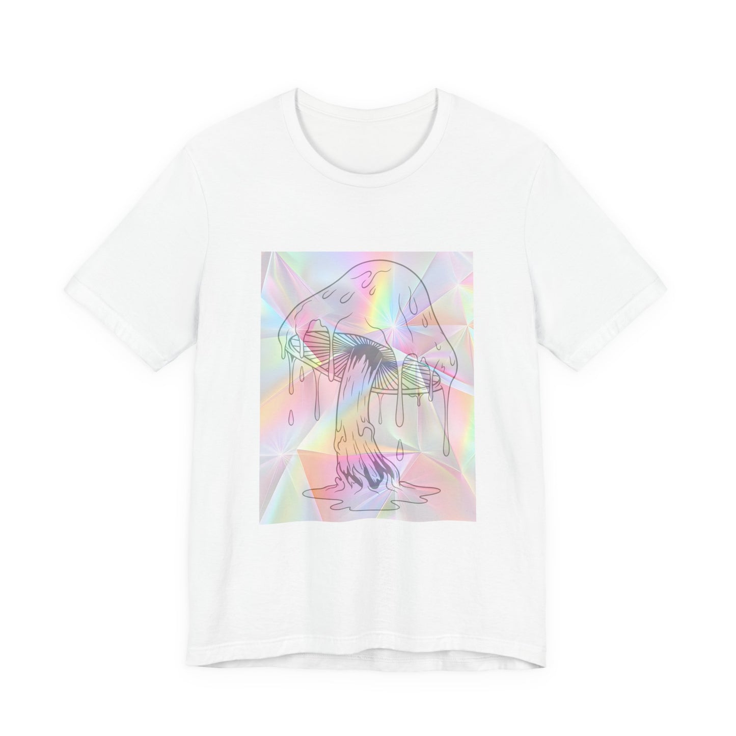 Reflective Mushroom Psychedelic Art Tee