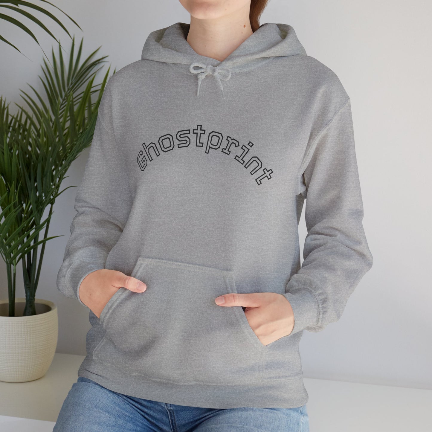 Ghostprint Logo Essential Hooded Sweatshirt