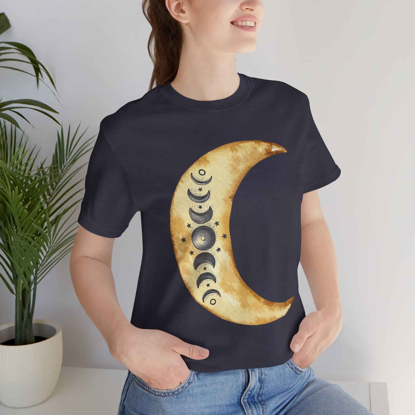 Moon phases Cresent Moon Spiritual Graphic Tee