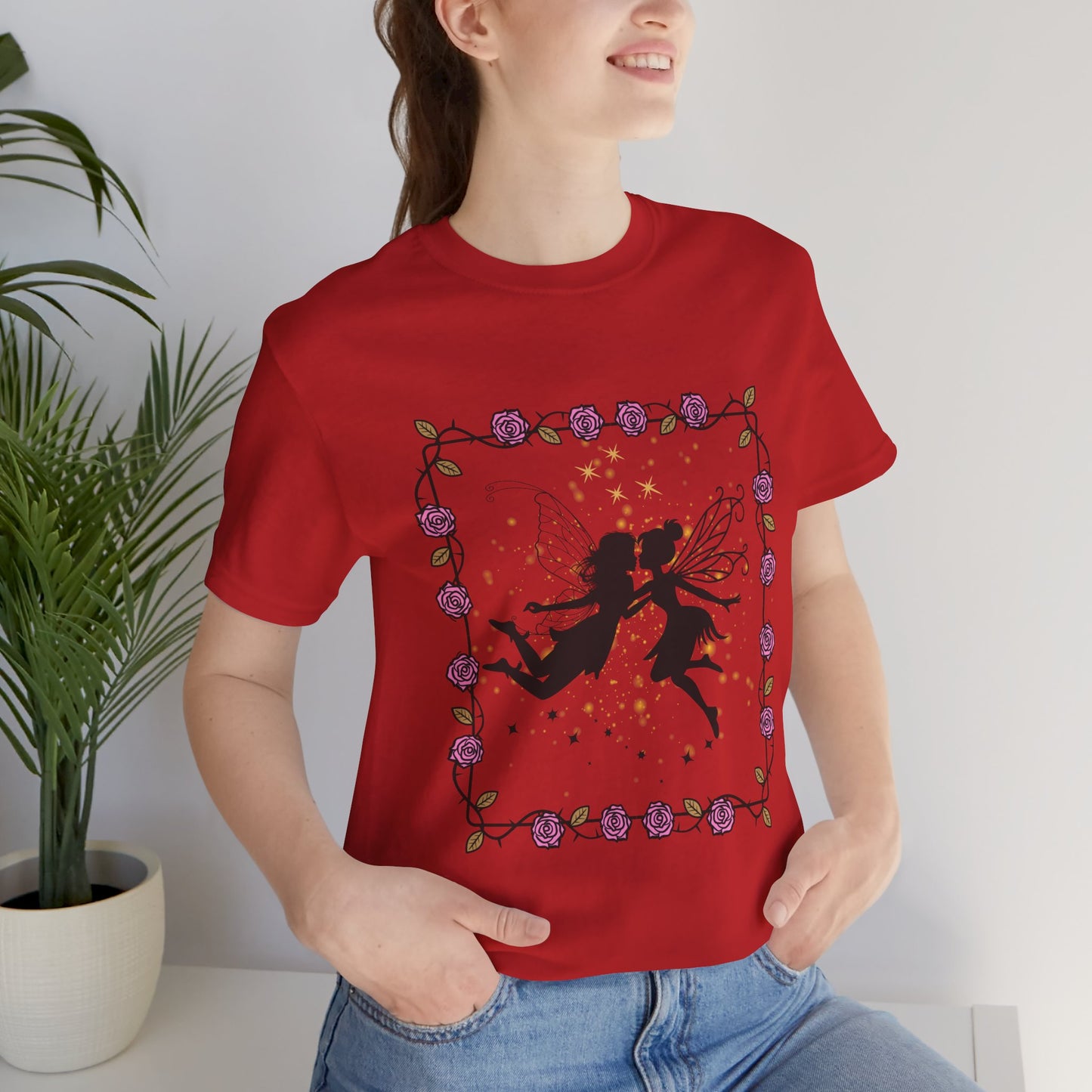 Kissing Fairies Fantasy Psychedelic Tee