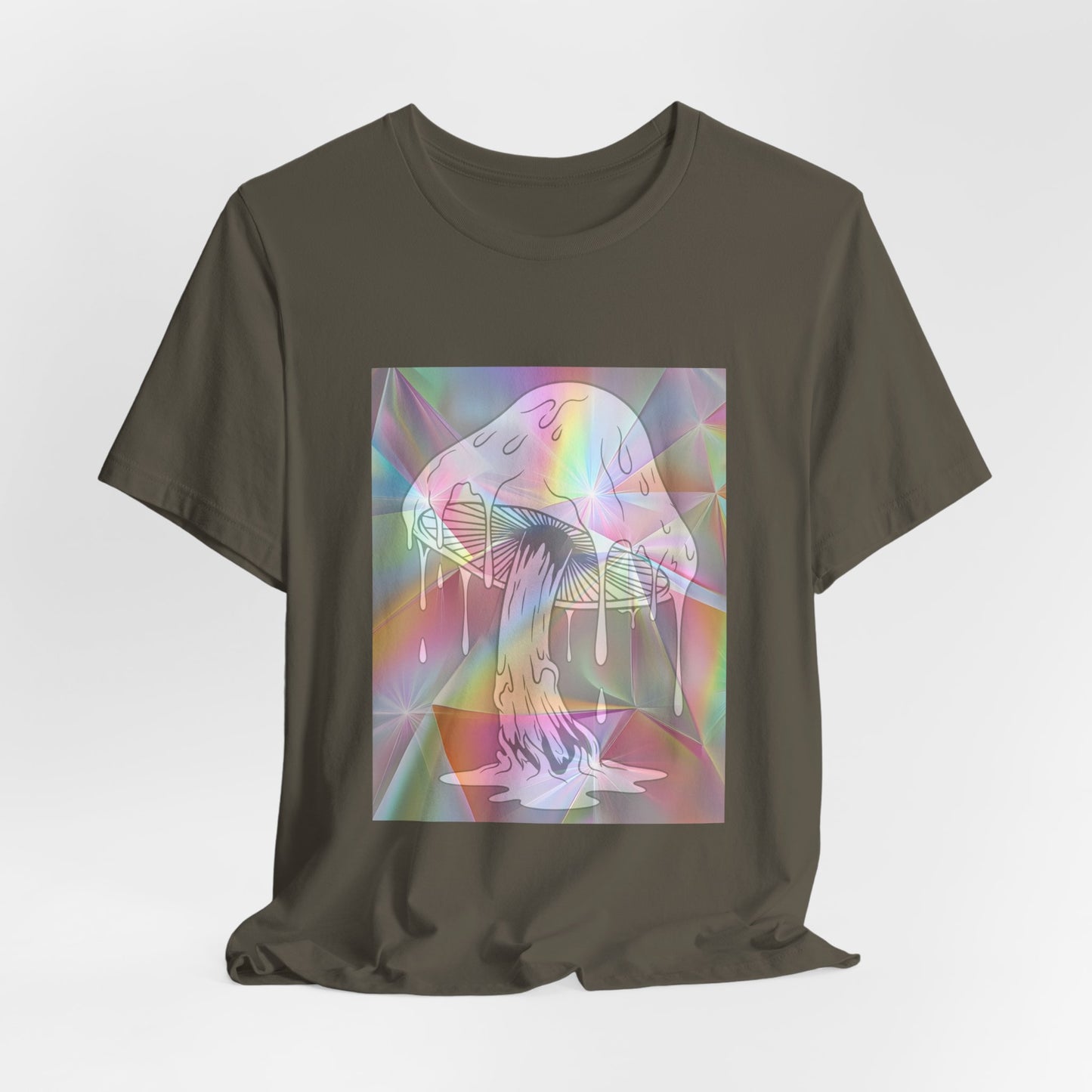 Reflective Mushroom Psychedelic Art Tee