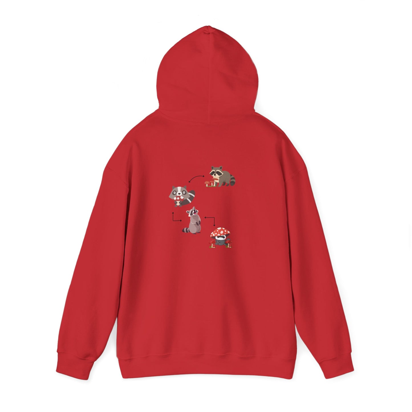 Raccoon Eating Mushroom Sweatshirt