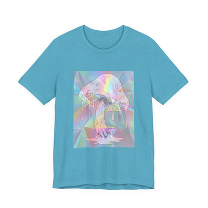 Reflective Mushroom Psychedelic Art Tee