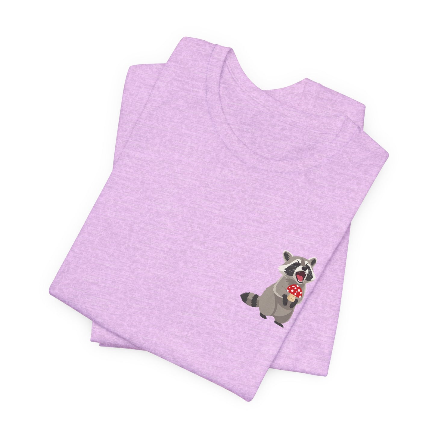 Raccoon Mushroom Psychedelic Animal Graphic Tee