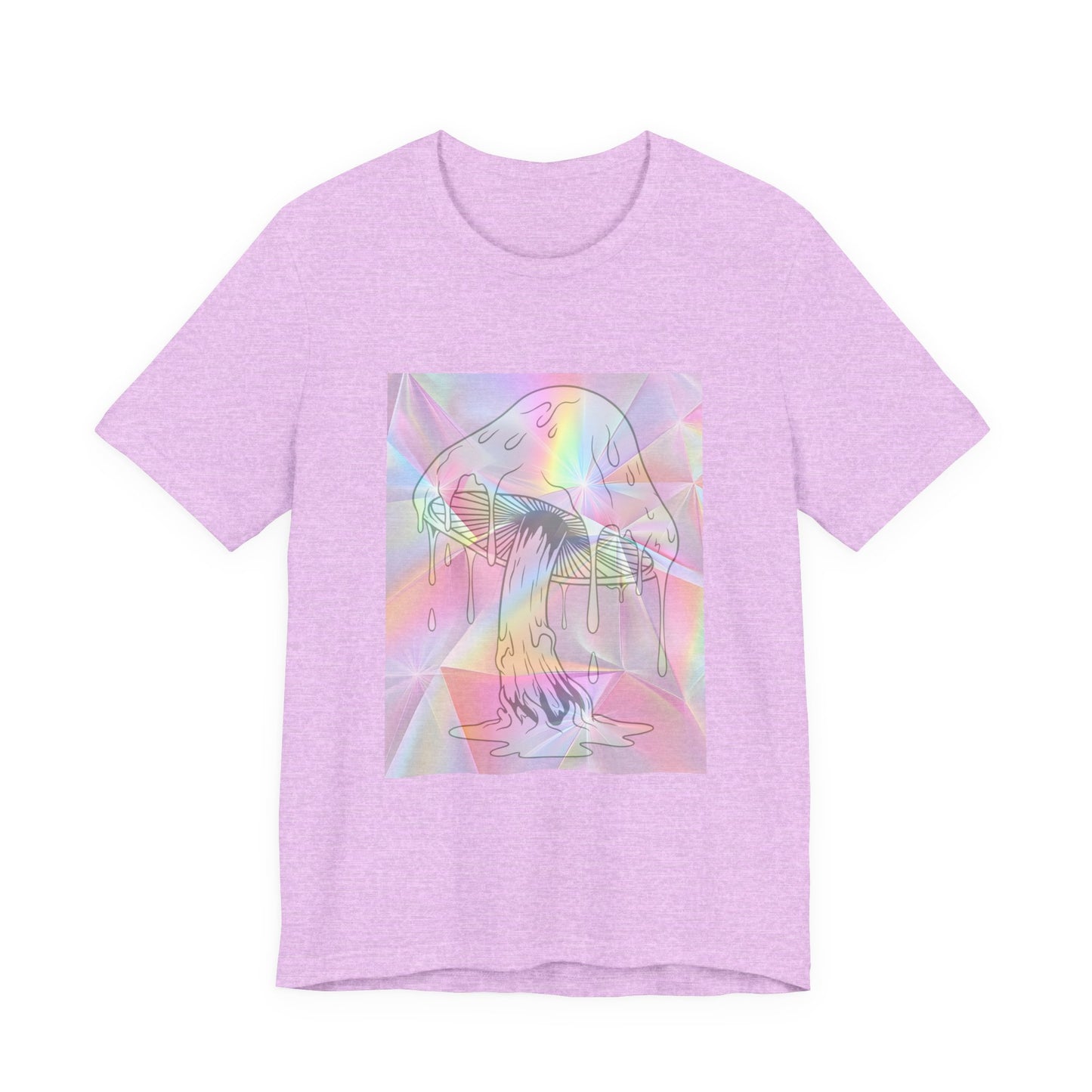 Reflective Mushroom Psychedelic Art Tee