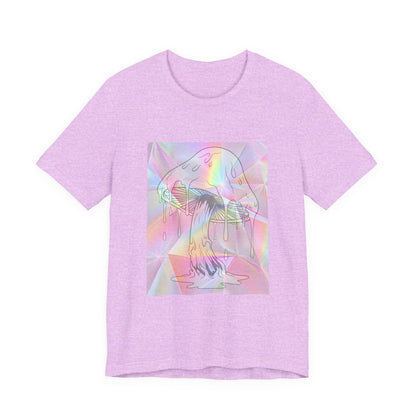 Reflective Mushroom Psychedelic Art Tee
