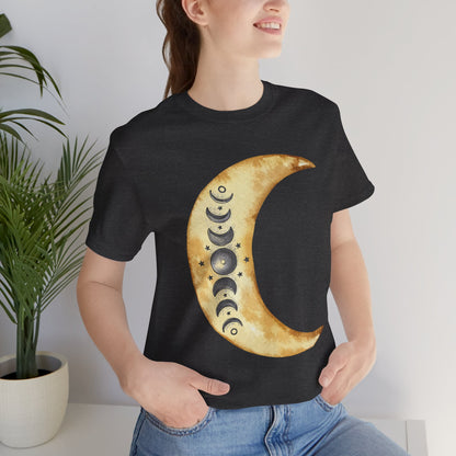 Moon phases Cresent Moon Spiritual Graphic Tee
