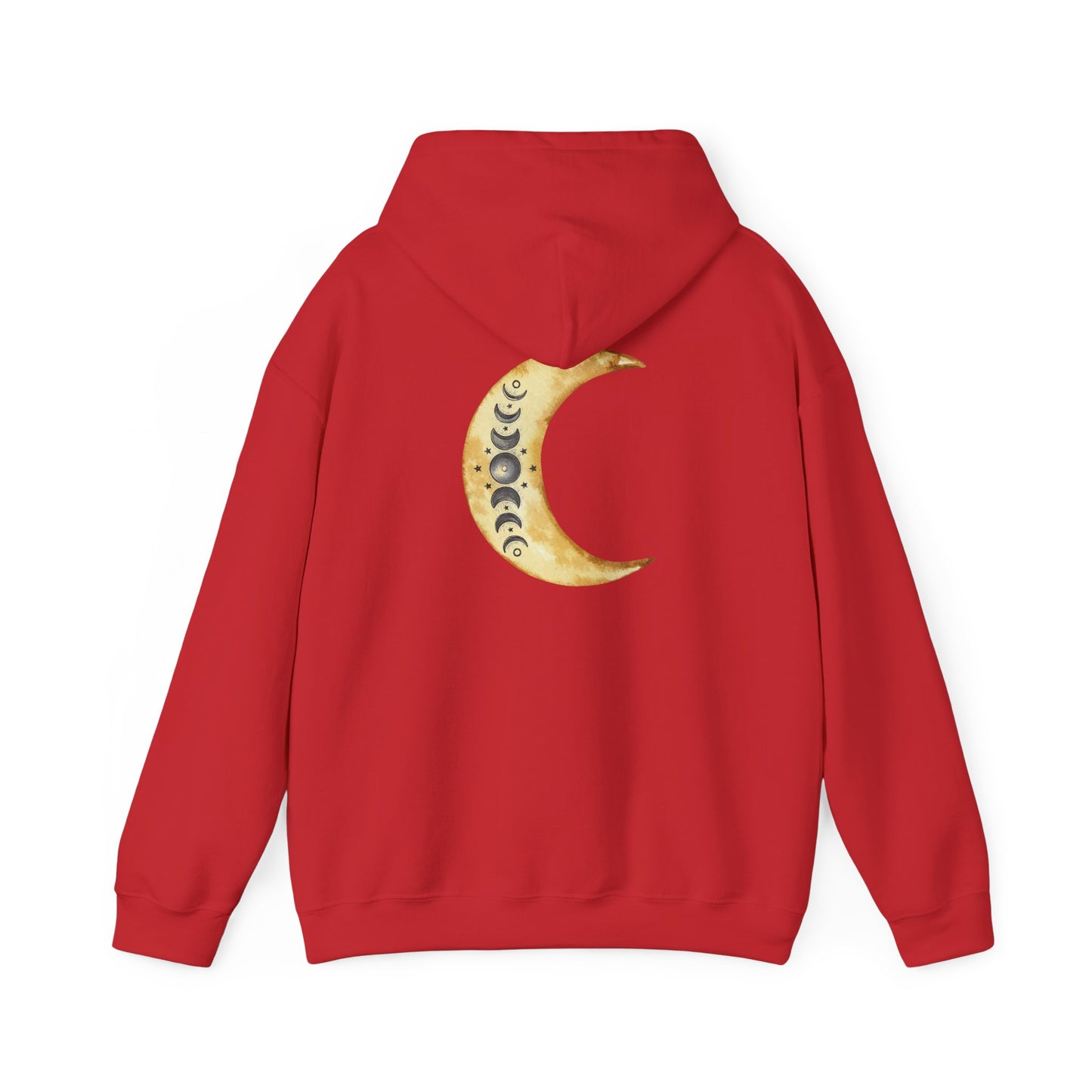Moon Phases Spiritual Graphic Hooded Sweatshirt