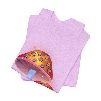 Smiley Mushroom Psychedelic Graphic Tee