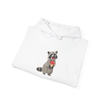 Raccoon Eating Mushroom Sweatshirt