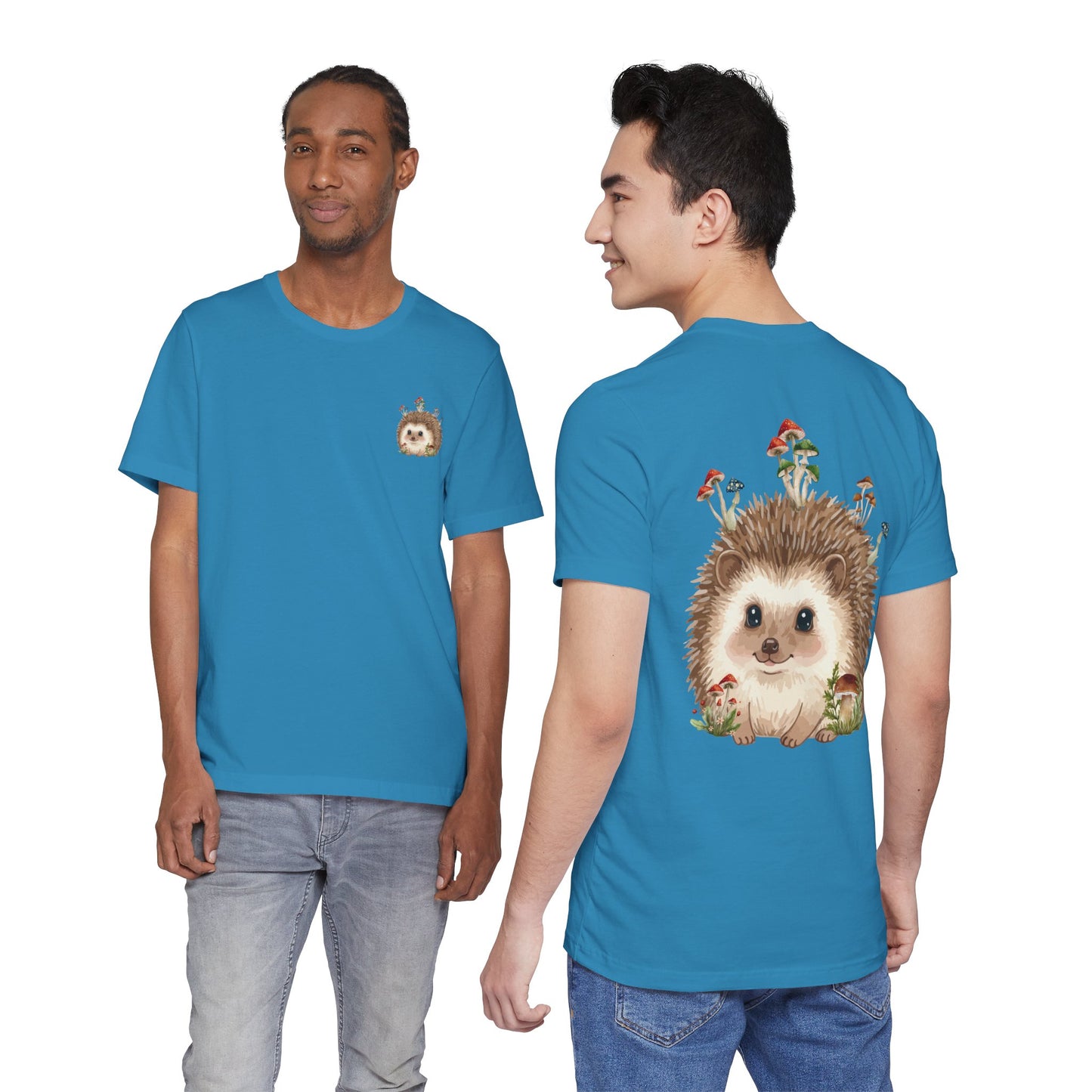Hedgehog Mushroom Psychedelic Aniaml Graphic Tee