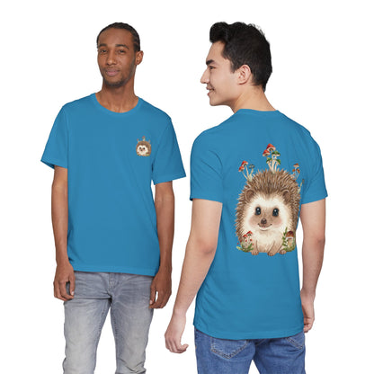 Hedgehog Mushroom Psychedelic Aniaml Graphic Tee