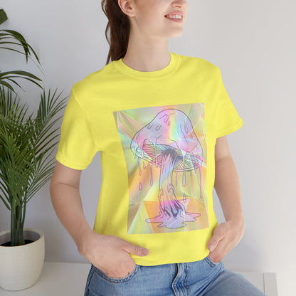 Reflective Mushroom Psychedelic Art Tee