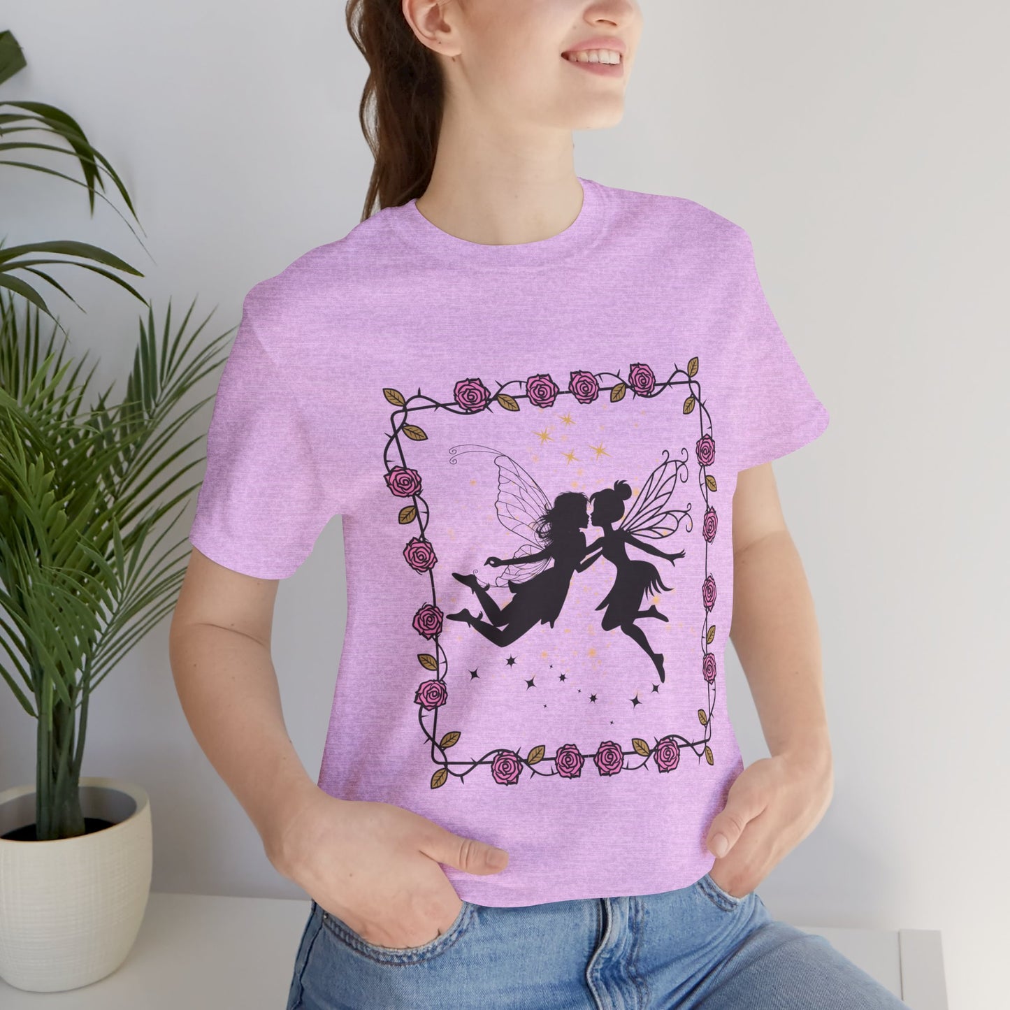 Kissing Fairies Fantasy Psychedelic Tee
