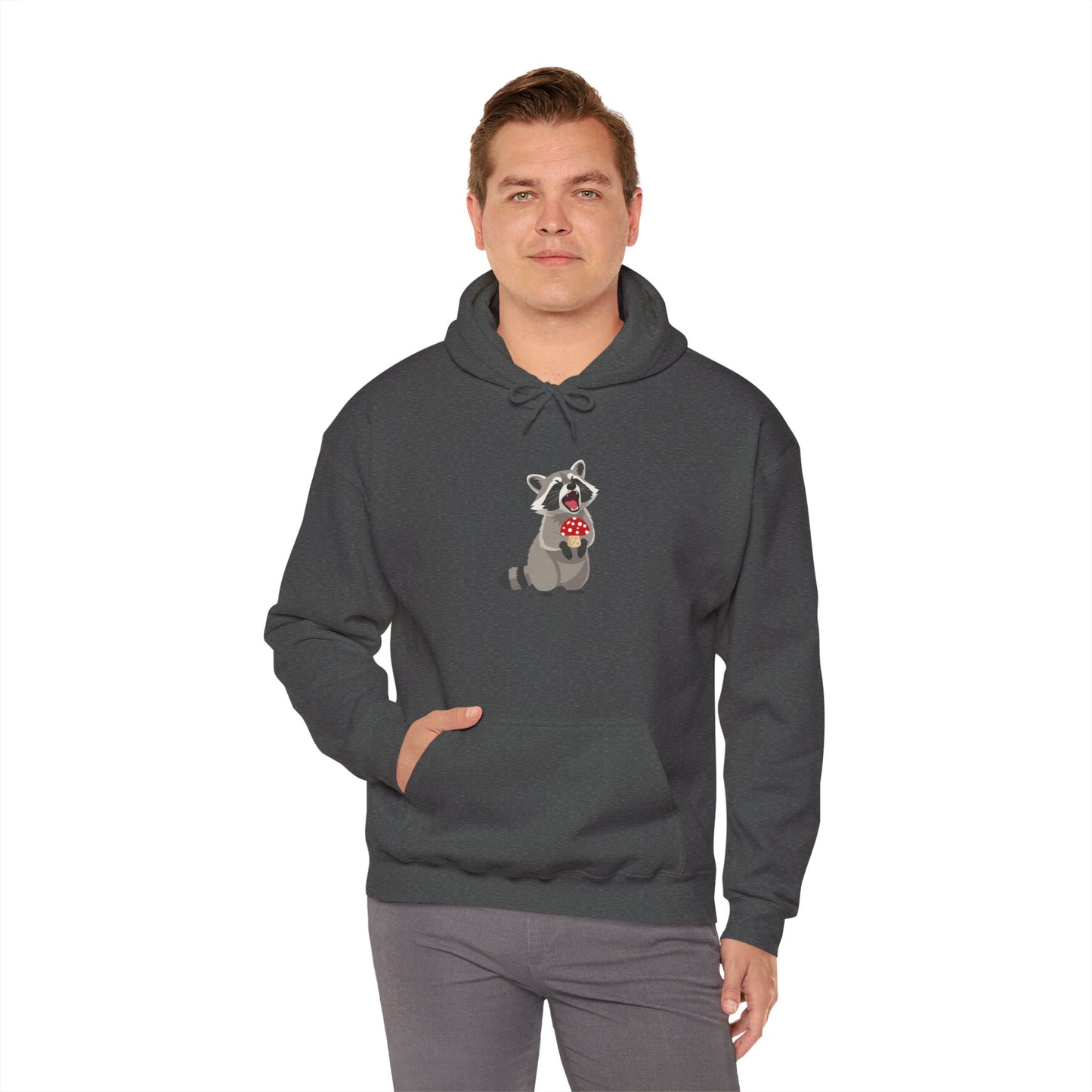 Raccoon Eating Mushroom Sweatshirt