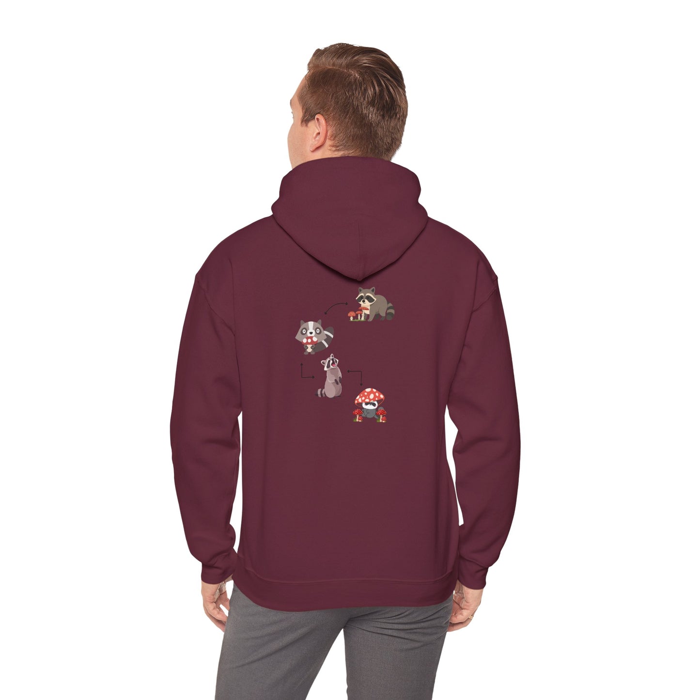 Raccoon Eating Mushroom Sweatshirt