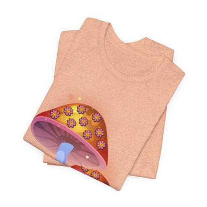 Smiley Mushroom Psychedelic Graphic Tee