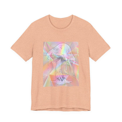 Reflective Mushroom Psychedelic Art Tee