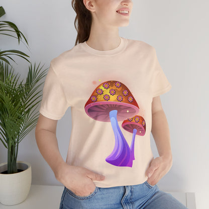Smiley Mushroom Psychedelic Graphic Tee
