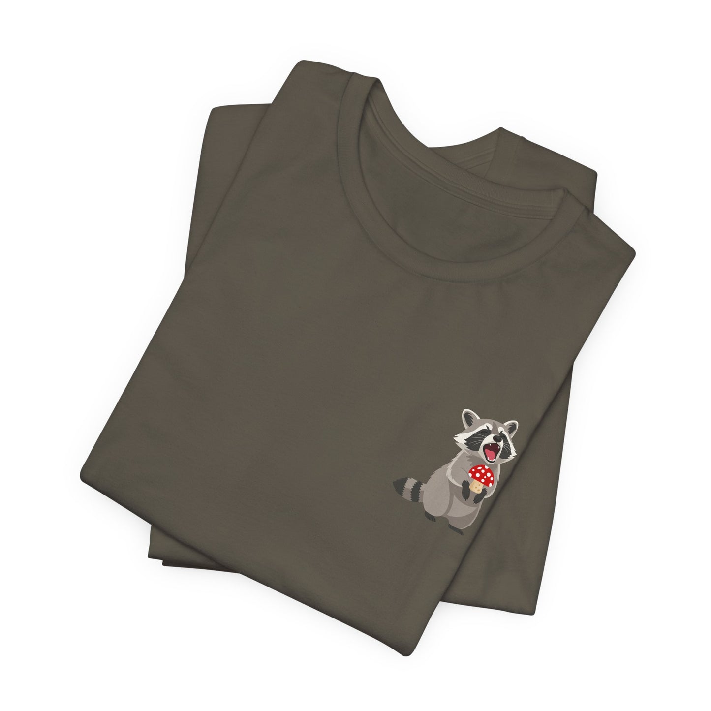 Raccoon Mushroom Psychedelic Animal Graphic Tee