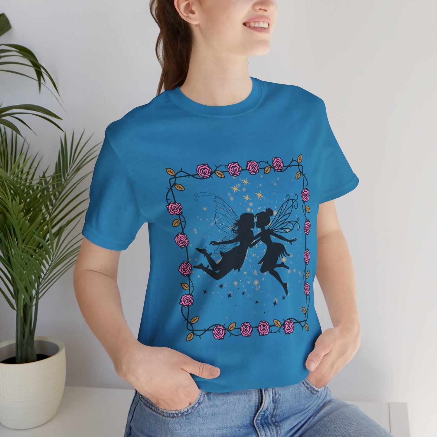 Kissing Fairies Fantasy Psychedelic Tee