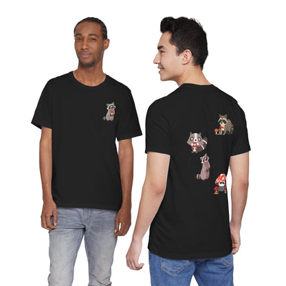 Raccoon Mushroom Psychedelic Animal Graphic Tee