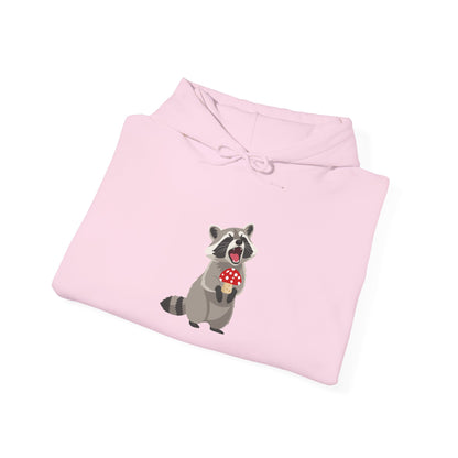 Raccoon Eating Mushroom Sweatshirt