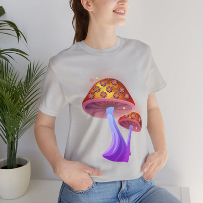 Smiley Mushroom Psychedelic Graphic Tee