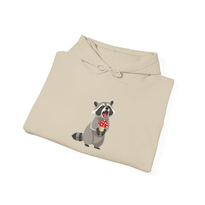 Raccoon Eating Mushroom Sweatshirt