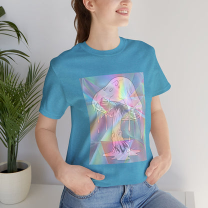 Reflective Mushroom Psychedelic Art Tee