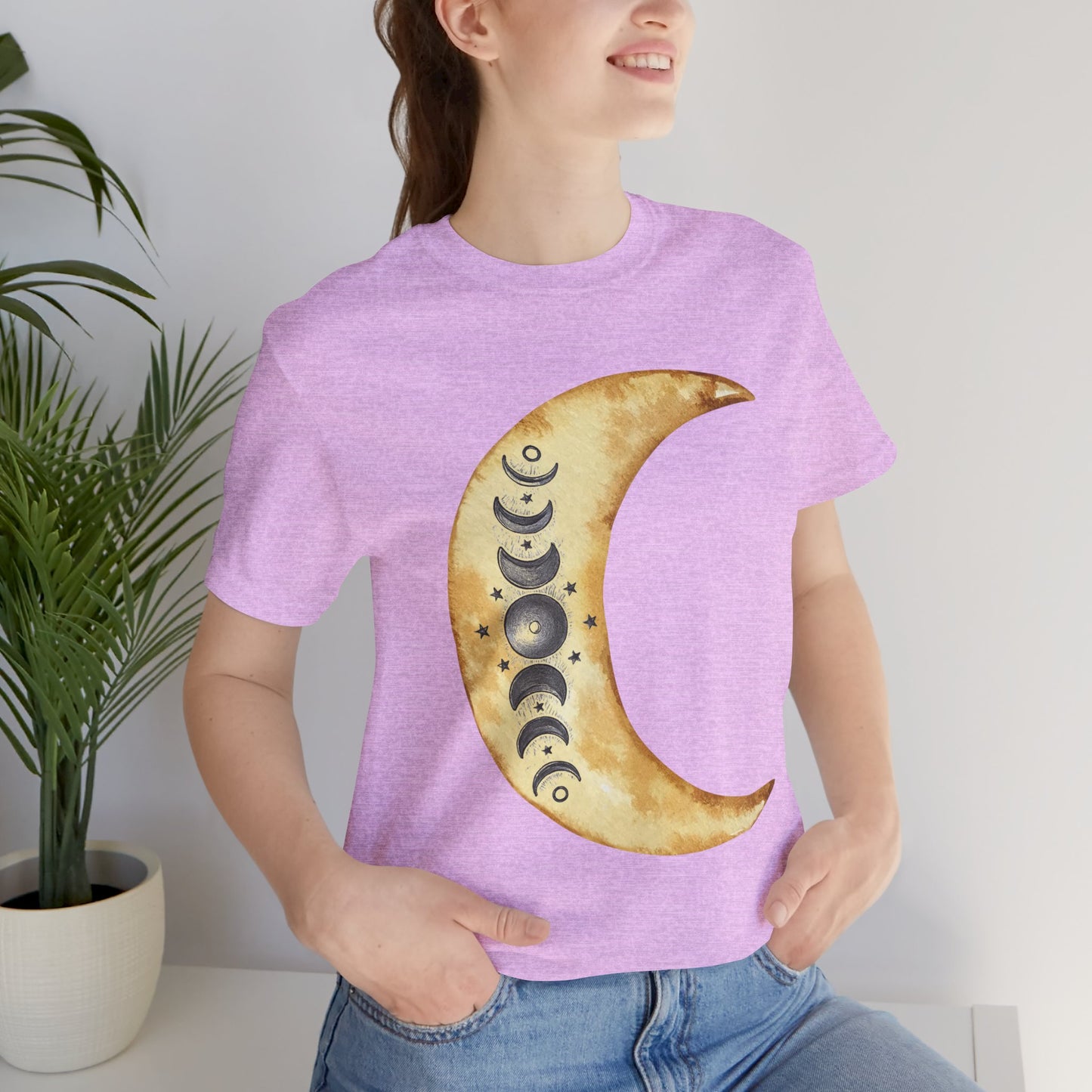 Moon phases Cresent Moon Spiritual Graphic Tee
