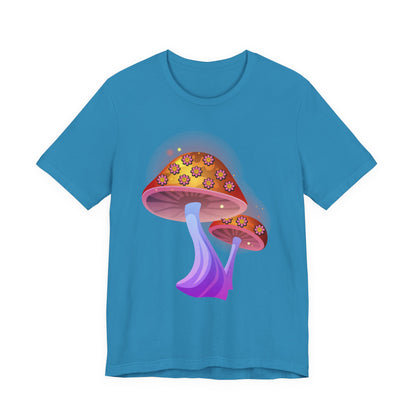 Smiley Mushroom Psychedelic Graphic Tee