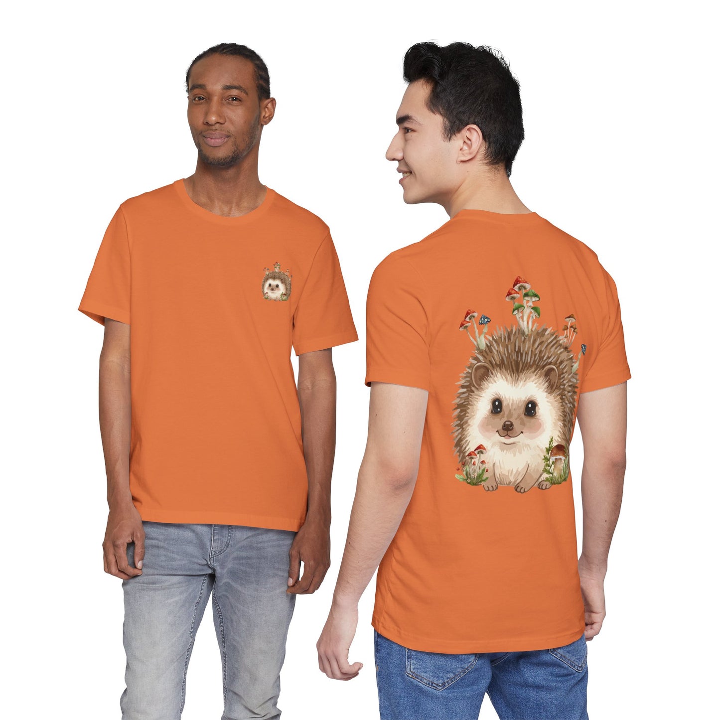 Hedgehog Mushroom Psychedelic Aniaml Graphic Tee