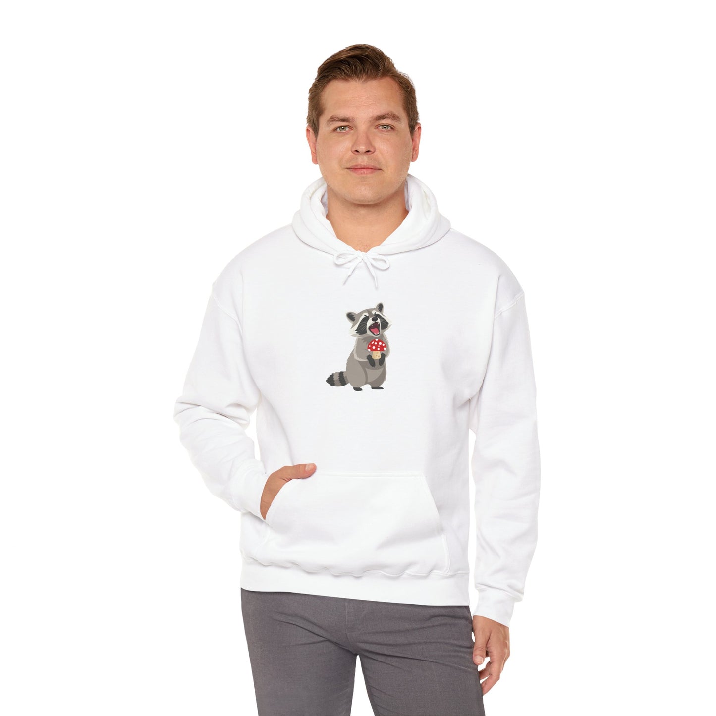 Raccoon Eating Mushroom Sweatshirt