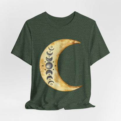 Moon phases Cresent Moon Spiritual Graphic Tee