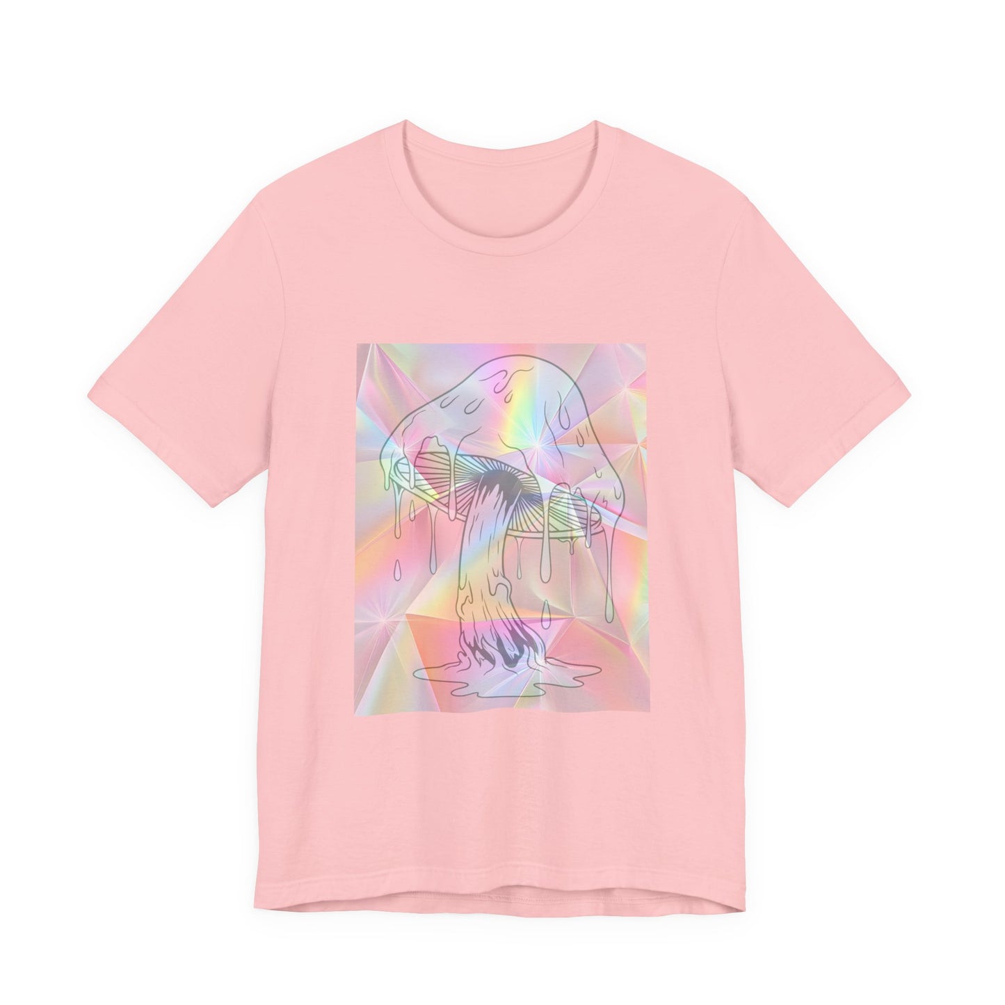 Reflective Mushroom Psychedelic Art Tee