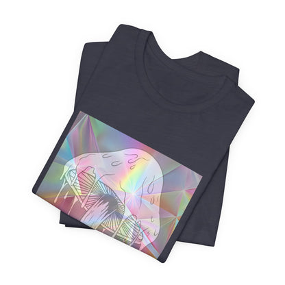 Reflective Mushroom Psychedelic Art Tee
