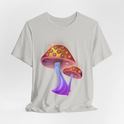 Smiley Mushroom Psychedelic Graphic Tee