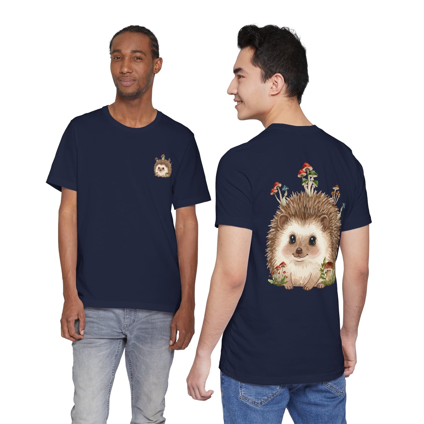 Hedgehog Mushroom Psychedelic Aniaml Graphic Tee