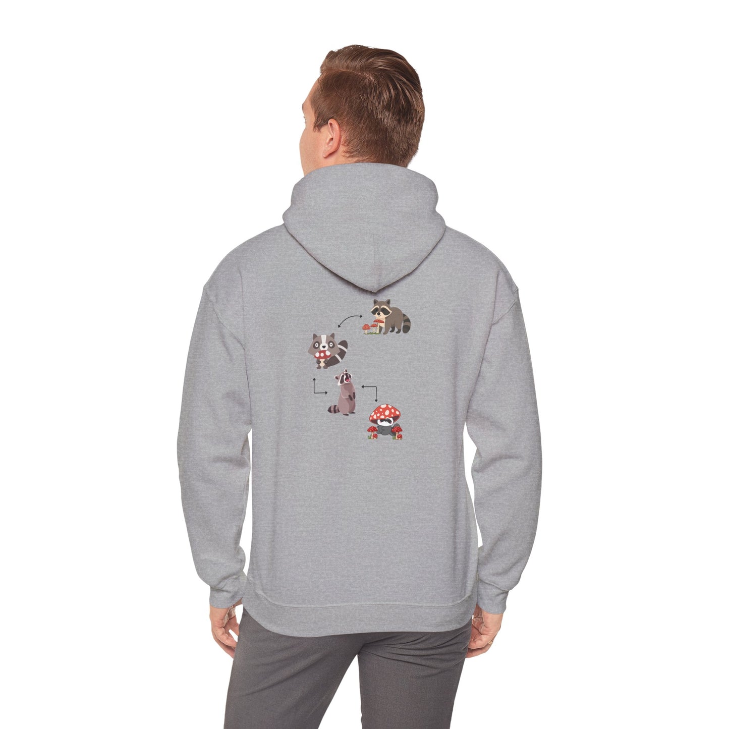 Raccoon Eating Mushroom Sweatshirt