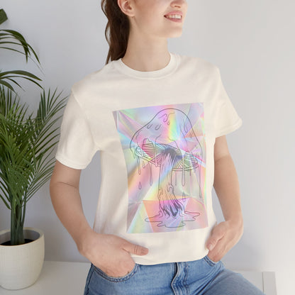Reflective Mushroom Psychedelic Art Tee