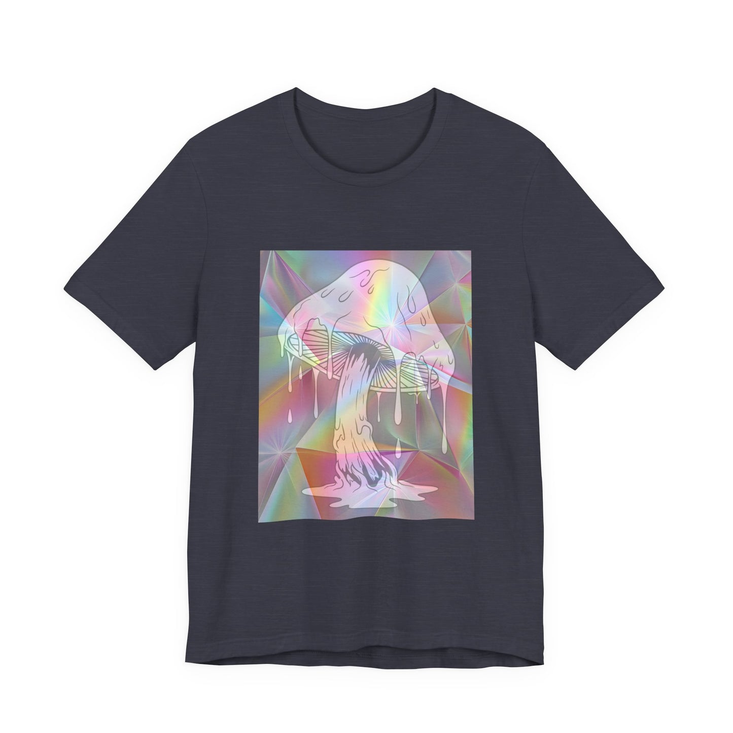 Reflective Mushroom Psychedelic Art Tee