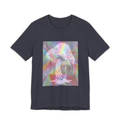 Reflective Mushroom Psychedelic Art Tee