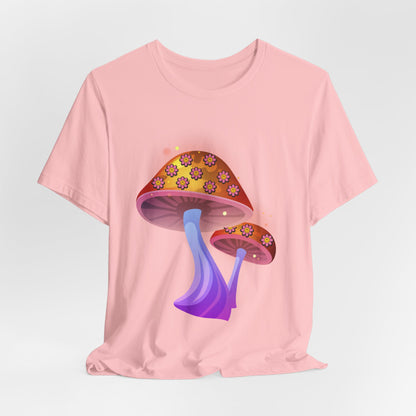 Smiley Mushroom Psychedelic Graphic Tee