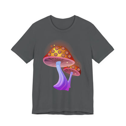 Smiley Mushroom Psychedelic Graphic Tee