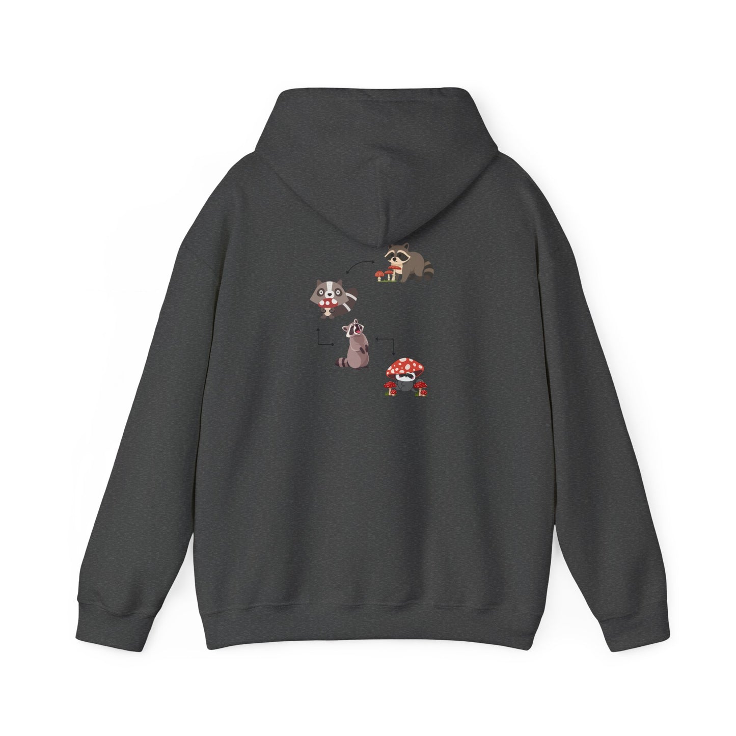 Raccoon Eating Mushroom Sweatshirt